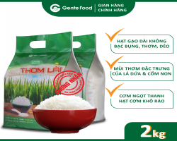 GẠO THƠM LÀI GENTE FOOD TÚI 2KG [GIẢM CỰC SỐC]